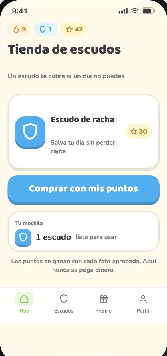 Tienda de escudos de racha